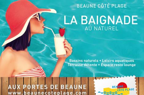 Beaune Côté Plage, baignade naturelle et loisirs aquatiques - visuel 2015