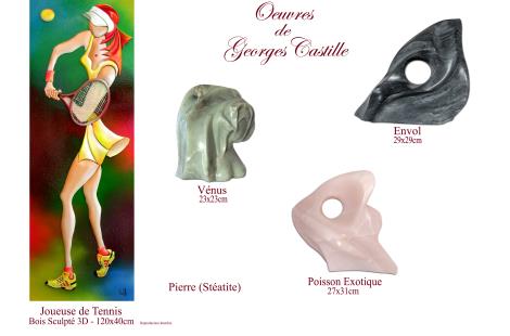 5-Tableaux et Sculptures - Oeuvres de Georges Castille