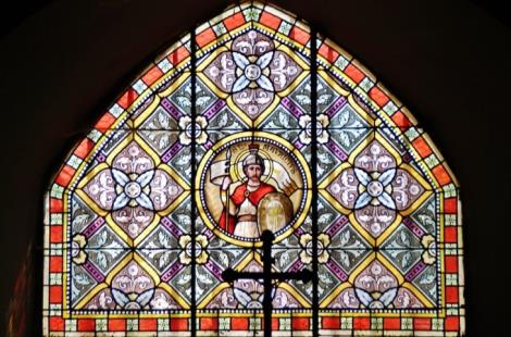 6. Charrecey vitrail de saint Maurice photo Pierre Bastien