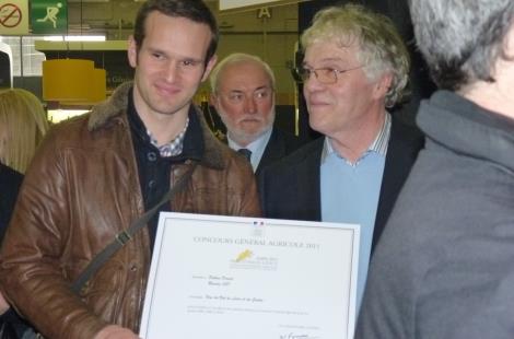 Daniel et Sylvain Pabion reçoivent le prix d'excellence au concours général de Paris 2011